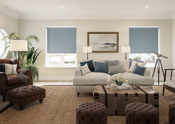 Anthology (Blackout), Denim - Motorised Roller Blind - Image 5